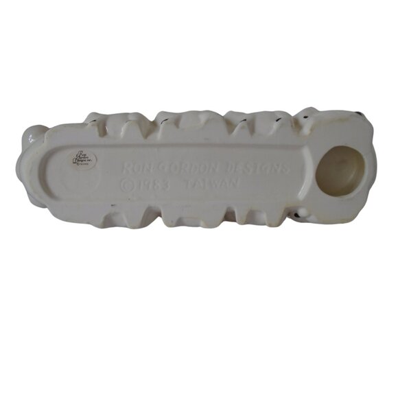 Vintage 1983 Ron Gordon Ceramic Mother Pig and Piglets Cookie Dish Cracker Dish - Picture 9 of 10